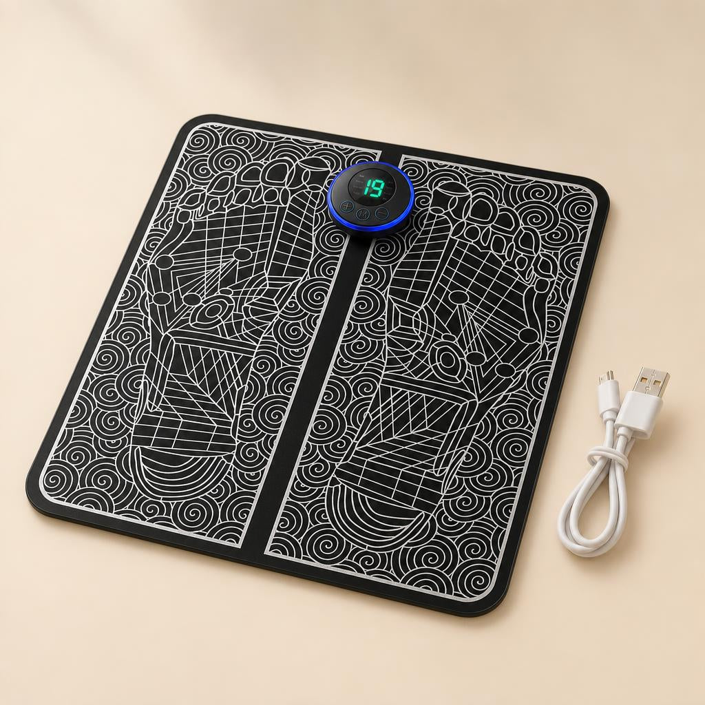 Alfombrilla de masaje EMS Solea con su cable USB